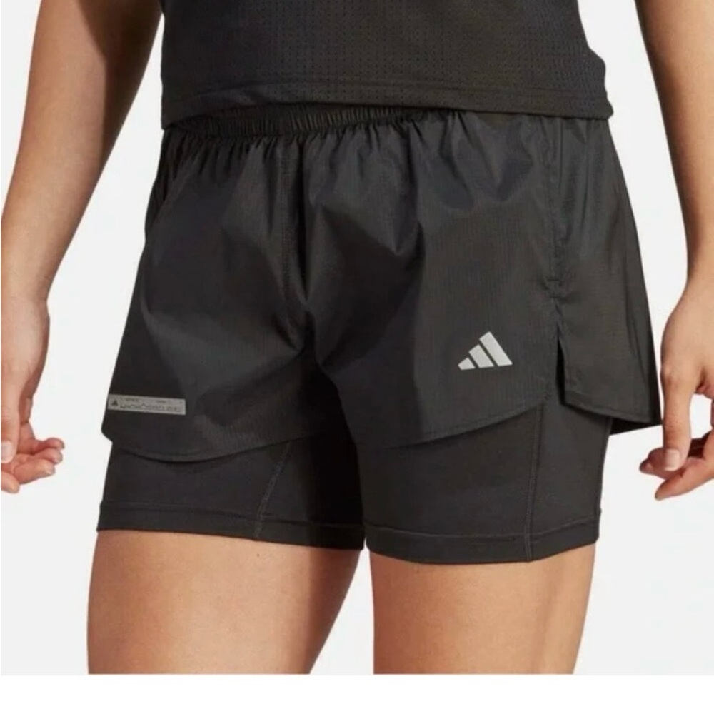 adidas Black 2-in-1 Training Shorts for Women